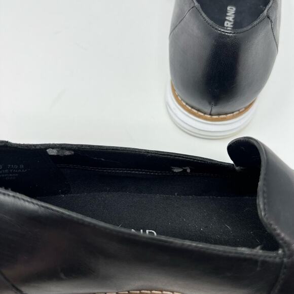 Cole Haan Black OriginalGrand C Buckle Loafer 7.5 VGUC Comfortable Preppy - Picture 7 of 10
